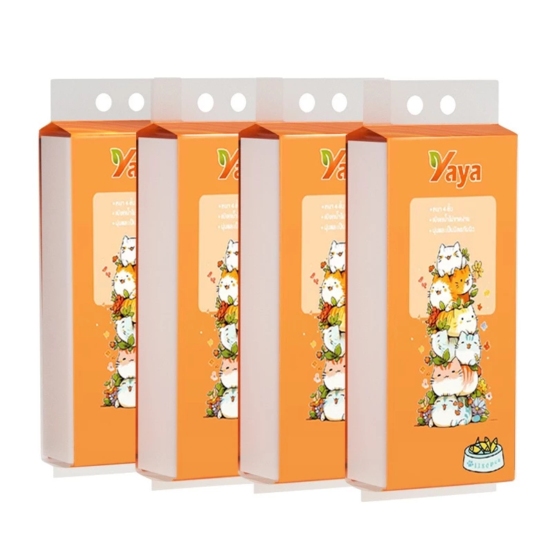 (1ลัง) YAYA กระดาษทิชชู่ เช็ดหน้า หนา 4 ชั้น 1280 แผ่น ทิชชู่แบบดึงแขวนได้ ดีลักซ์ คอมฟอร์ท