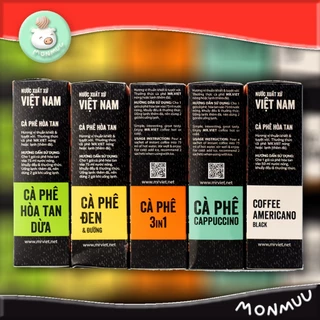กาแฟเวียดนาม Mr.Viet 4in1 3in1 2in1 Americano Black (กาแฟไม่มีน้ำตาล) และ กาแฟมะพร้าว เวียดนาม