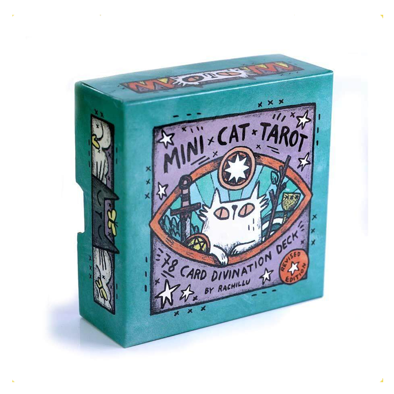 ไพ่ยิปซี ไพ่ทาโรต์ (พร้อมส่ง🇹🇭) New 78 Deck Mini cat tarot ไพ่ยิปซีการ์ตูนน่ารัก