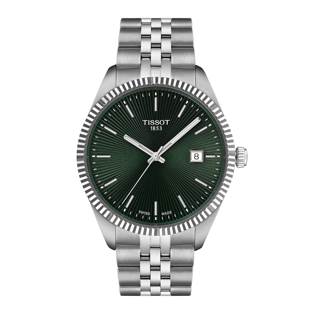 Tissot Ballade 40 mm ทิสโซต์ บัลลาร์ด 40  มม.  สีเขียว เทา T1564101109100 นาฬิกาผู้ชาย