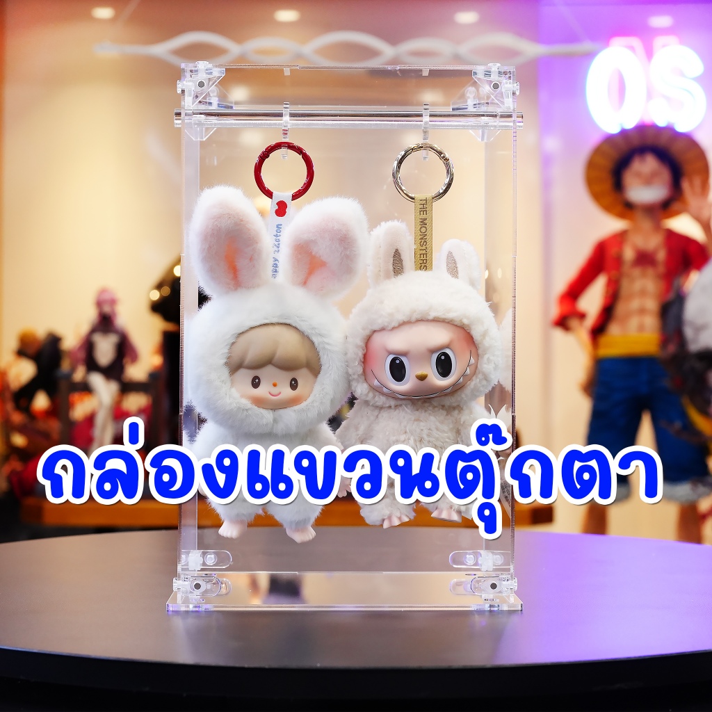 กล่องแขวนตุ๊กตา พวงกุญแจ แขวนได้ หยิบเข้าออกง่าย ถอดเก็บได้ กันฝุ่น ซ้อนทับได้