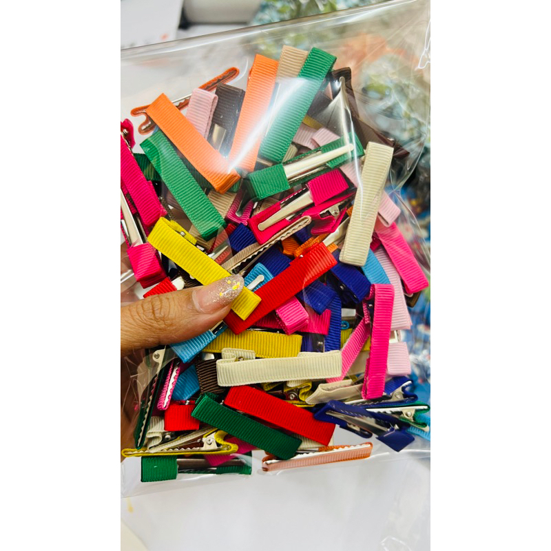 กิ๊บหุ้มปลอก 50 ชิ้น ขนาด4.5cm.(เลือกโทนสี)