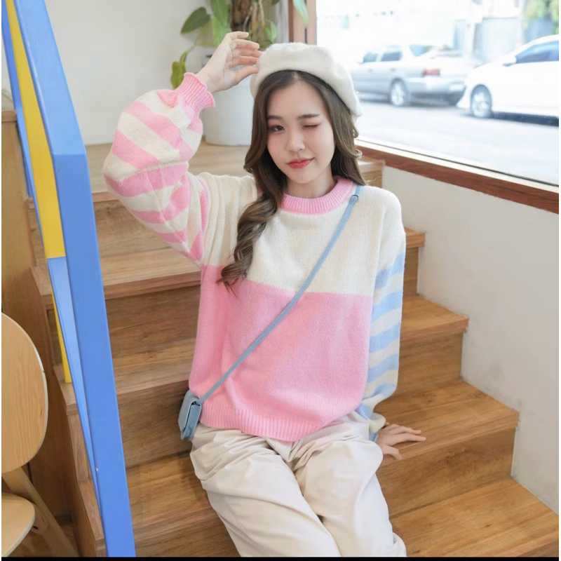 เสื้อแขนยาวไหมพรม dailylook.sm