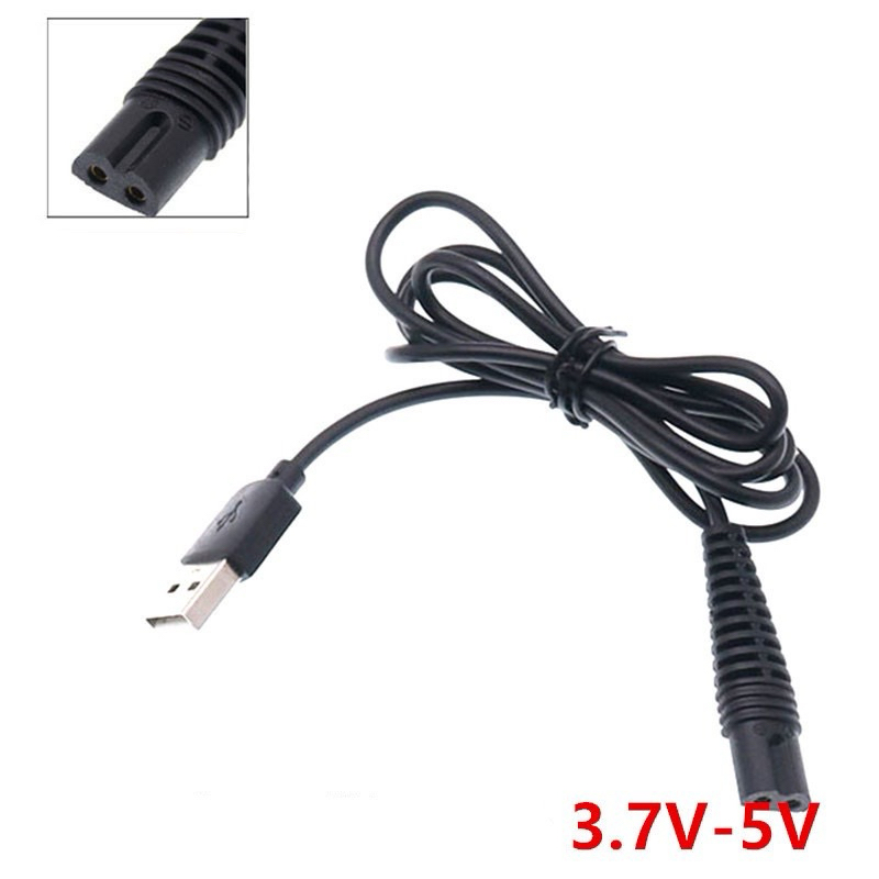 สาย Usb โกนหนวดเหมาะสำหรับปัตตาเลี่ยนตัดผมไฟฟ้าทุกชนิดสายไฟ5V ที่ชาร์จอะแดปเตอร์ USB (ตามรูป) ราคาถูก Shopee Lazada