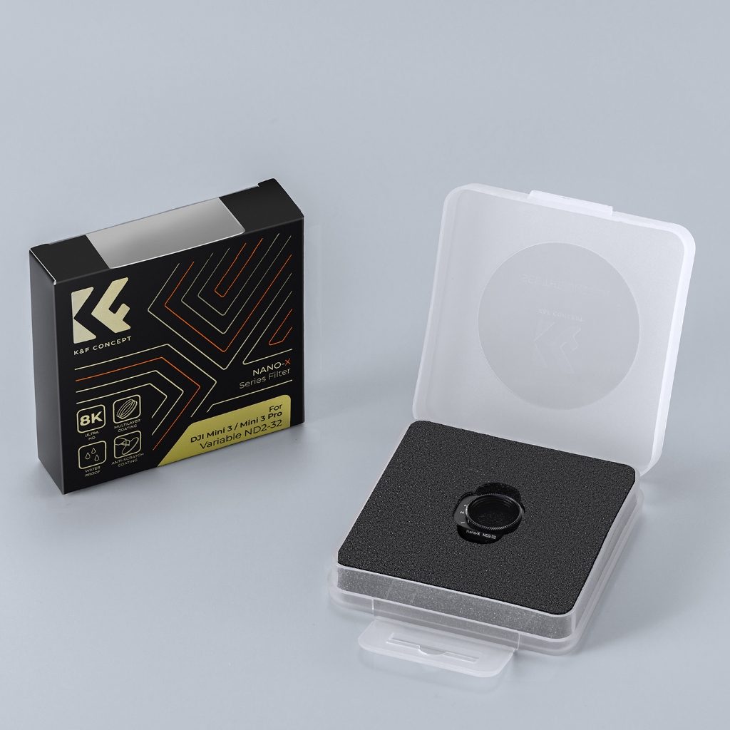 K&F CONCEPT DJI mini3 โดรน ฟิลเตอร์ UV, CPL, ND กันน้ำและกันรอยขีดข่วน เหมาะสำหรับ mini3/mini3PRO