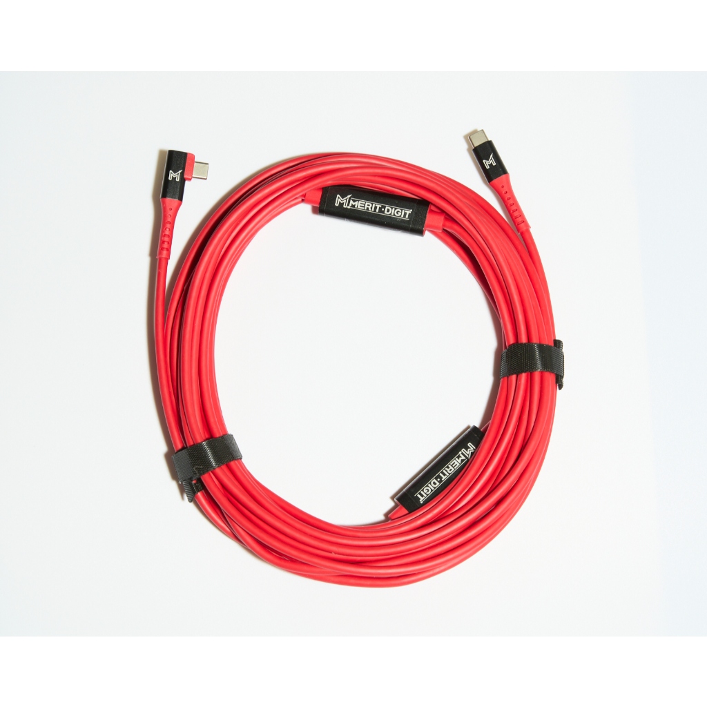 10M USB C to C Right Angle Tether Cable