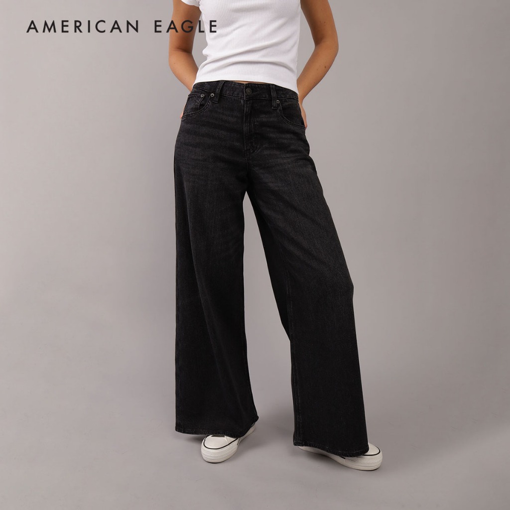 American Eagle Stretch Super High-Waisted Ultra Wide-Leg Jean กางเกง ยีนส์ ผู้หญิง ไวด์เลก (WWI 043-5291-081)
