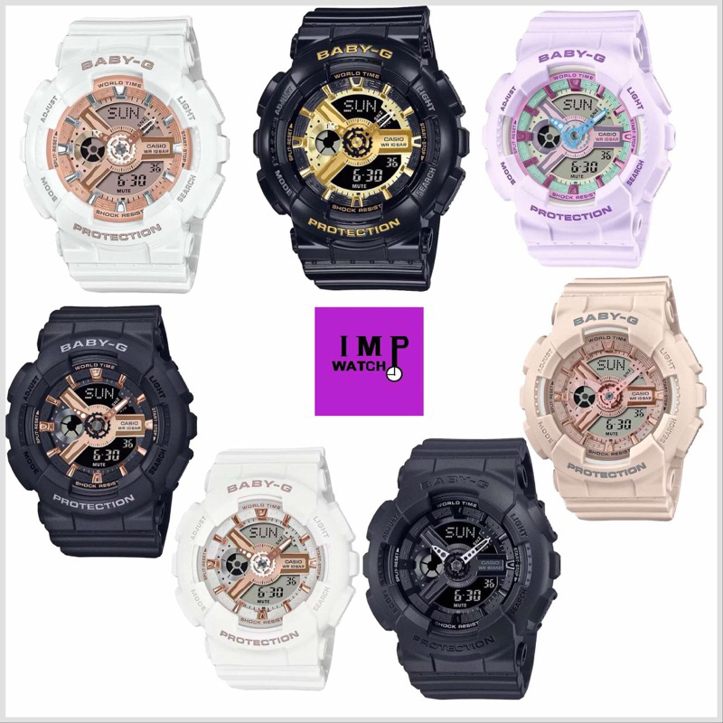 นาฬิกาผู้หญิง CASIO BABY-G รุ่น BA-110X ของแท้ประกันศูนย์ CMG 1 ปีใหม่ล่าสุด