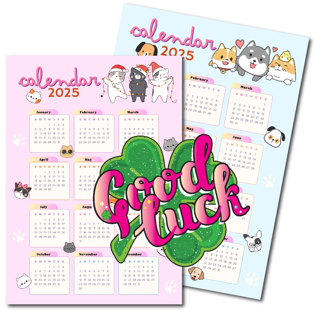 ปฏิทินน่ารัก ปี 2568