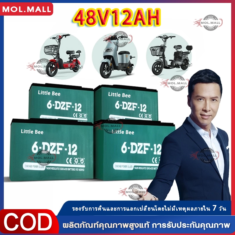 (48V-12A/20A) ของแท้นำเข้า Battery แบตเตอรี่ตะกั่ว สำหรับ รถจักรยานไฟฟ้า, รถสามล้อไฟฟ้า อายุการใช้งานยาวนานขึ้น