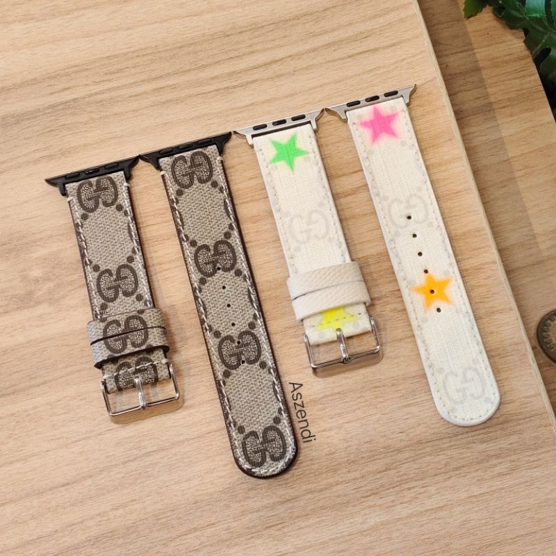 (พร้อมส่ง) สายนาฬิกาแบรนด์เนมแท้ ลาย Gucci