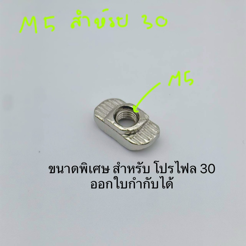 แพค 20 ตัว พร้อมส่ง M3 M4 M5 เฟรม 30 ฟรีนัท Free nut