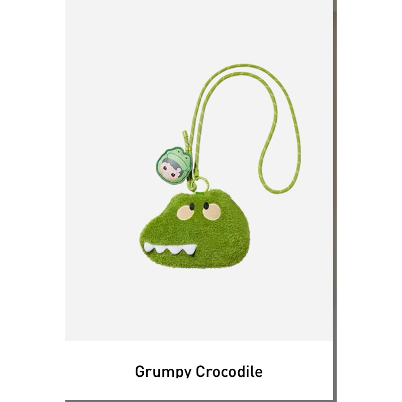 (พร้อมส่ง-เช็คการ์ด) Hacipupu snuggle with you : Grumpy crocodile #popmart