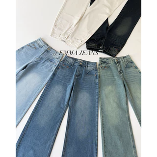Emma jeans 1090.- กางเกงยีนส์ขากระบอกกลาง เอวกลาง ทรงสวย ดีไซน์กระเป๋าโค้งเพิ่มความเก๋ เนื้อผ้ายีนส์พรีเมียม