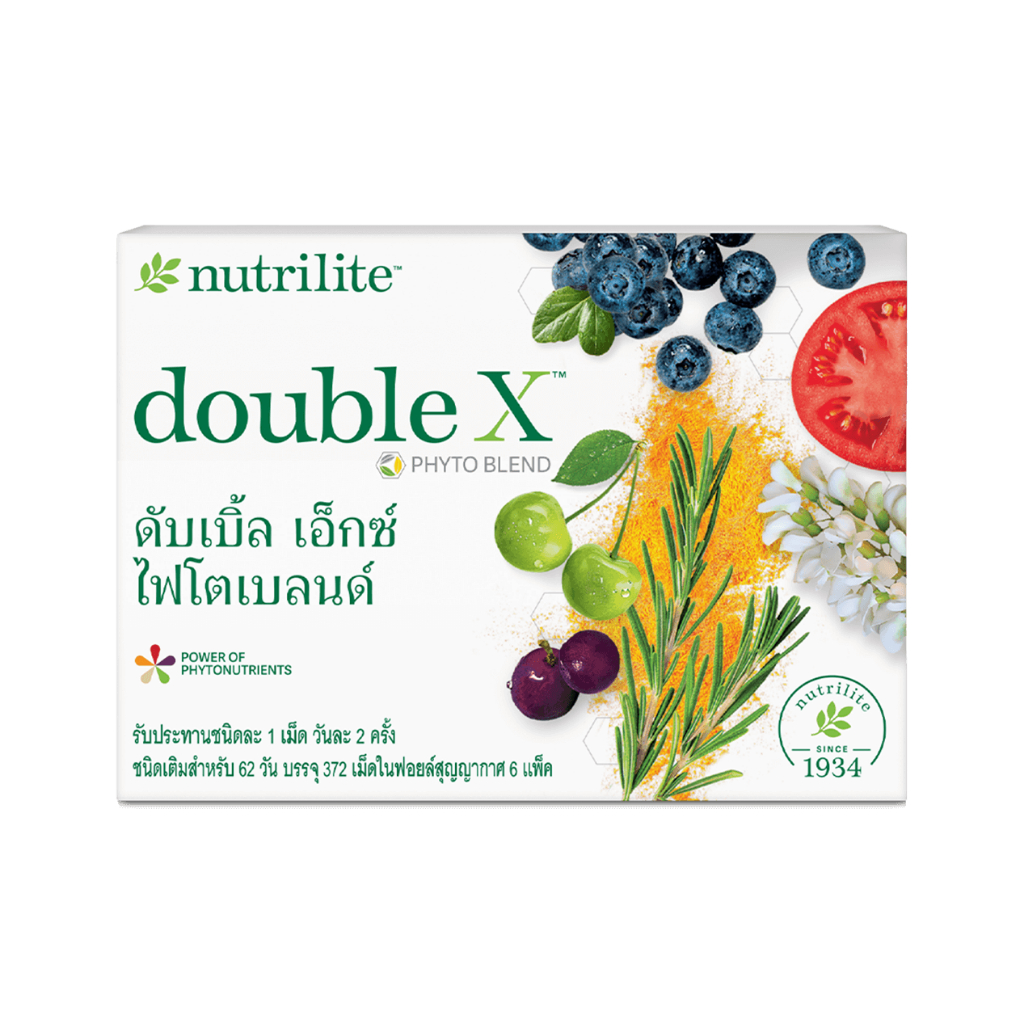 ดับเบิ้ล เอ็กซ์ ไฟโตเบลนด์ ชนิดเติม - บรรจุ 372 เม็ด ของแท้ฉลากไทย