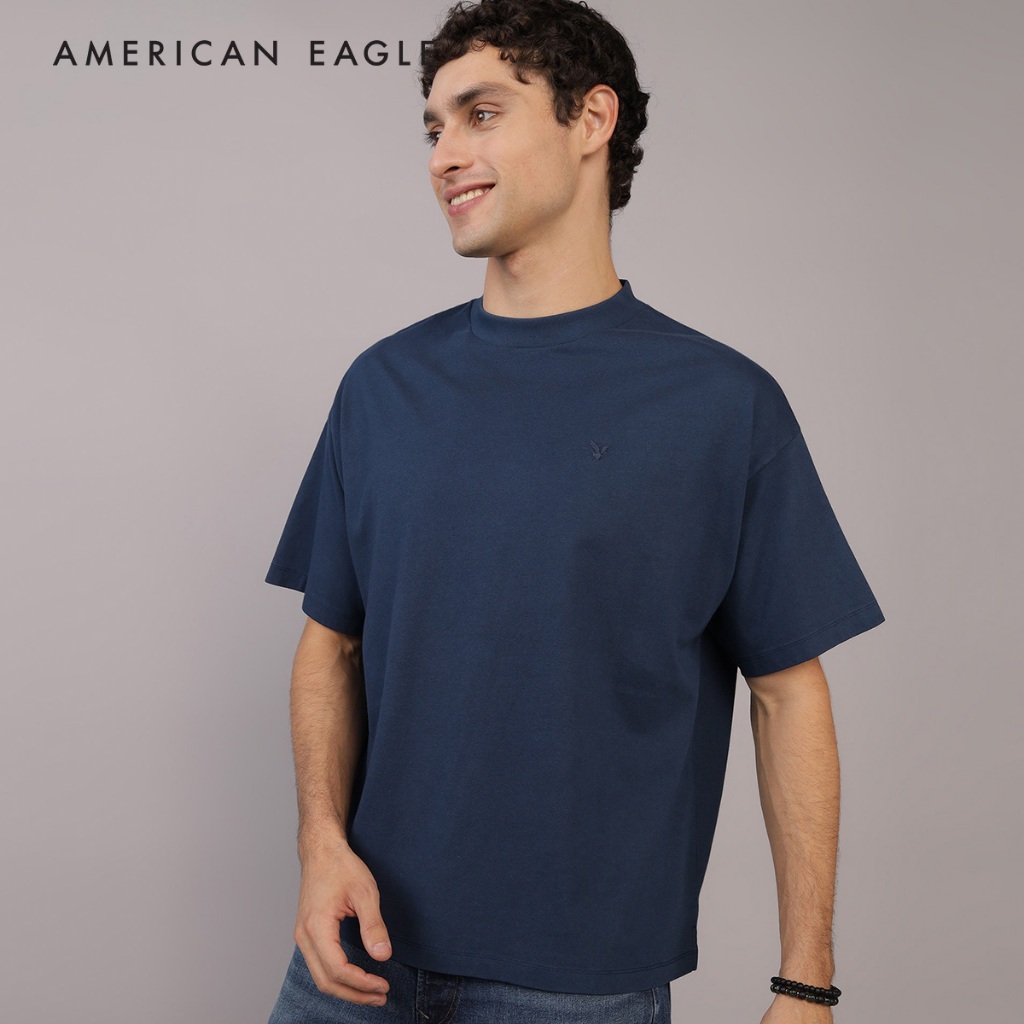 American Eagle Oversized Crew Neck T-Shirt เสื้อยืด ผู้ชาย คอกลม (NMTS 017-3664-516)