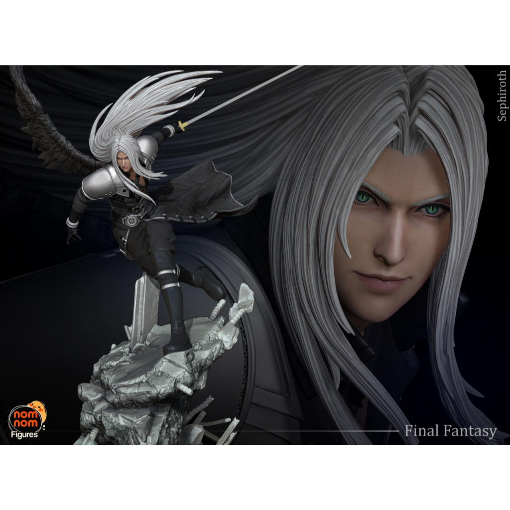 Cloud Strife X Sephiroth - FF7 (NomNom Figures)(3D Print Model ไม่ทำสี)