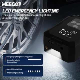 MeeGoo เครื่องปั๊มลมแบบพกพา เครื่องสูบลมไฟฟ้า Electric Air Pump ที่เติมลมยางรถ มัลติฟังก์ชั่น