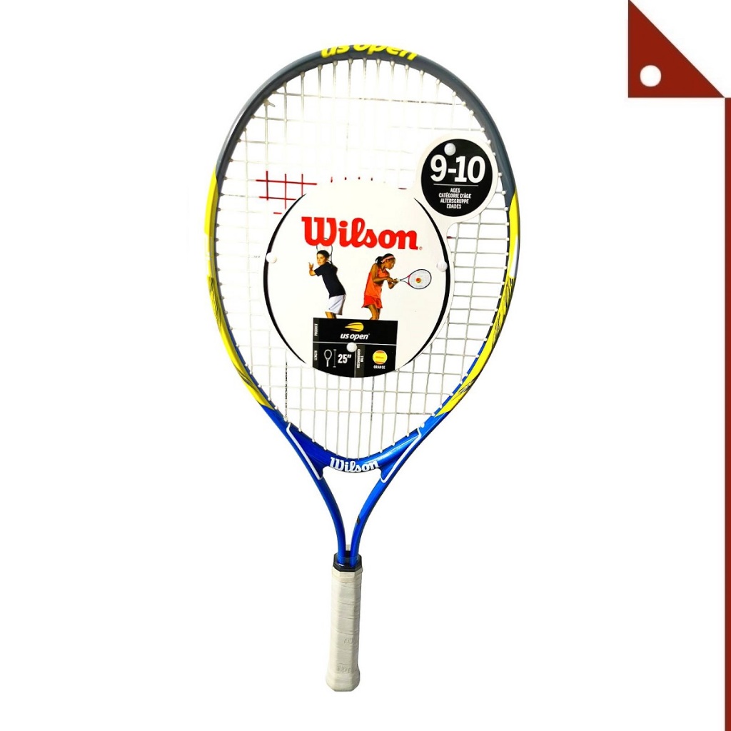 Wilson : WLSWRT20330U* ไม้เทนนิสสำหรับเด็ก US Open 25 Junior Tennis Racket, US Open, Blue/Yellow