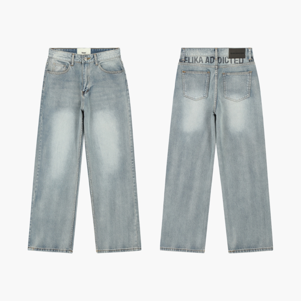 Velika™ | "Logo" Baggy Jeans (Unisex)