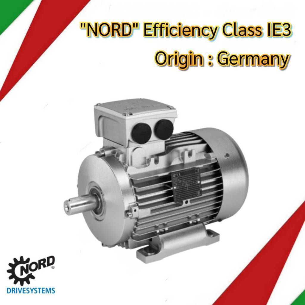 NORD Efficiency Motor Classes IE3.,Power 7.5KW/10HP.,4Pole.,380/660Volt.,50Hz.,3PH.,B3