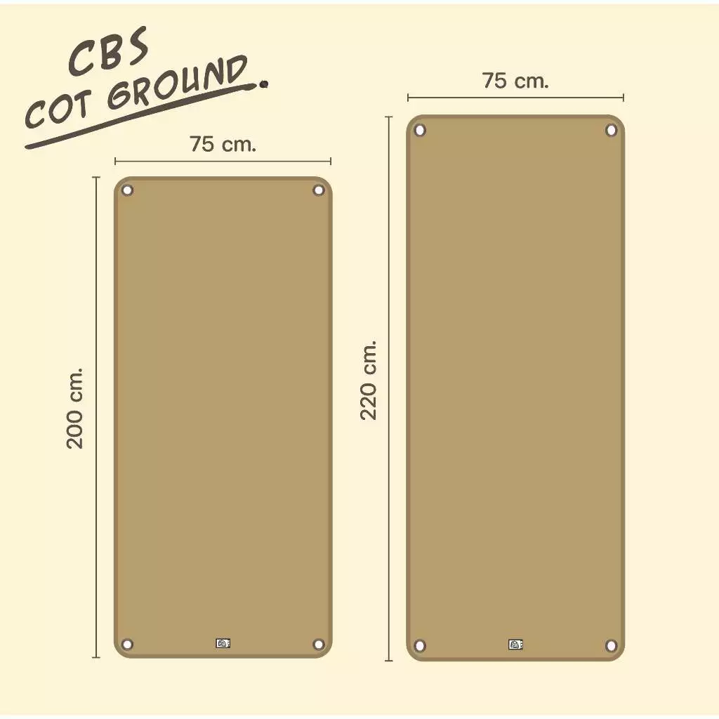 CBS COT GROUND กราวชีทเต็นท์ COT เตียงสนาม พร้อมถุงจัดเก็บ thumbnail 9