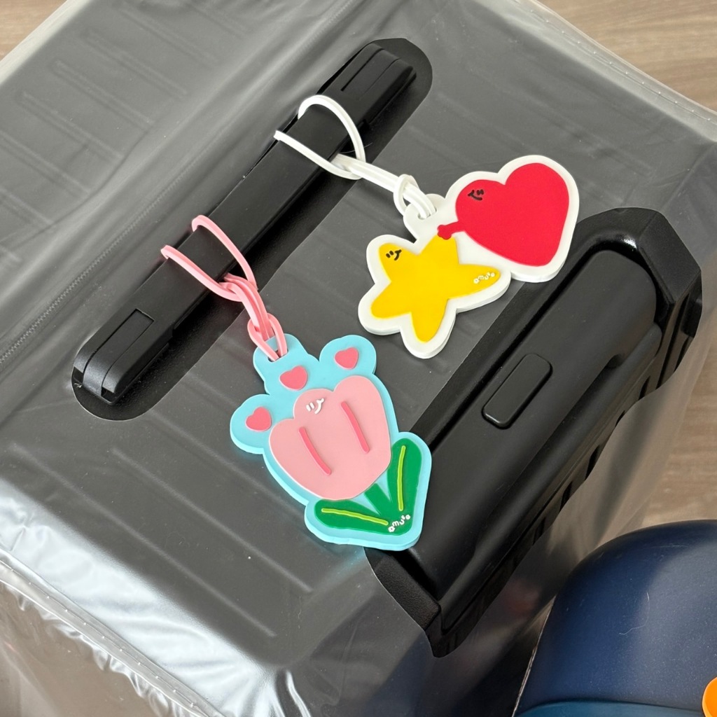 amuse stuff-luggage tag rubber ที่ห้อยกระเป๋าเดินทางแบบยางลายน่ารัก