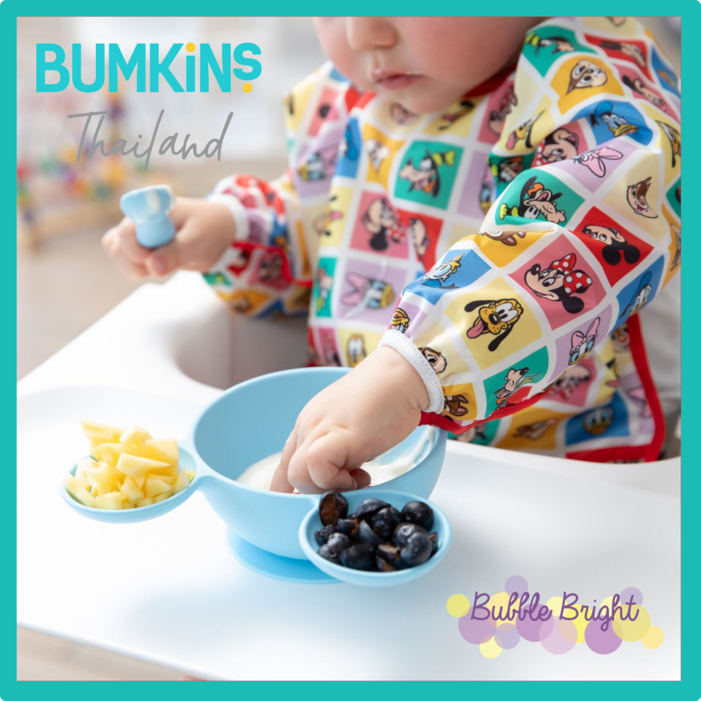 New ! Bumkins Disney Sleeve Bib ผ้ากันเปื้อนแขนยาว 6-24 เดือน สินค้าลิขสิทธิ์แท้จาก Bumkins Thailand