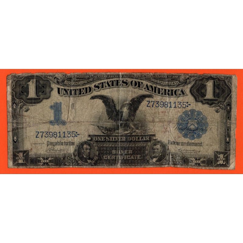 Silver Certificates Dollar 1899 Lincoln, Ulysses S. Grant #Rare