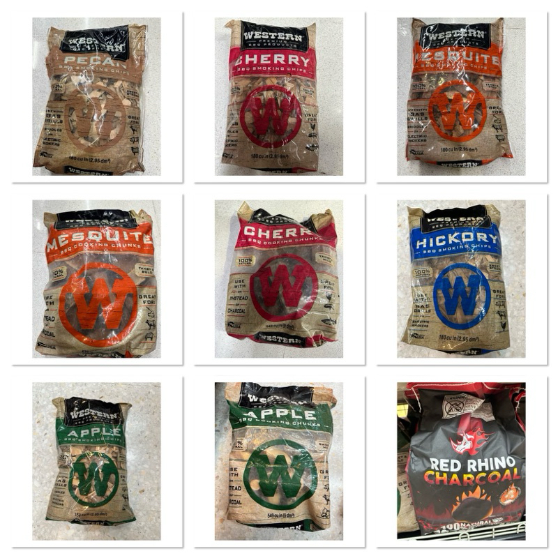 Western Pecan BBQ Smoking Chips 180 cu in (2.95 dm3) เศษไม้รมควัน เวสเทิร์น กลิ่น พีแคน / Cherry กลิ่นเชอรี่
