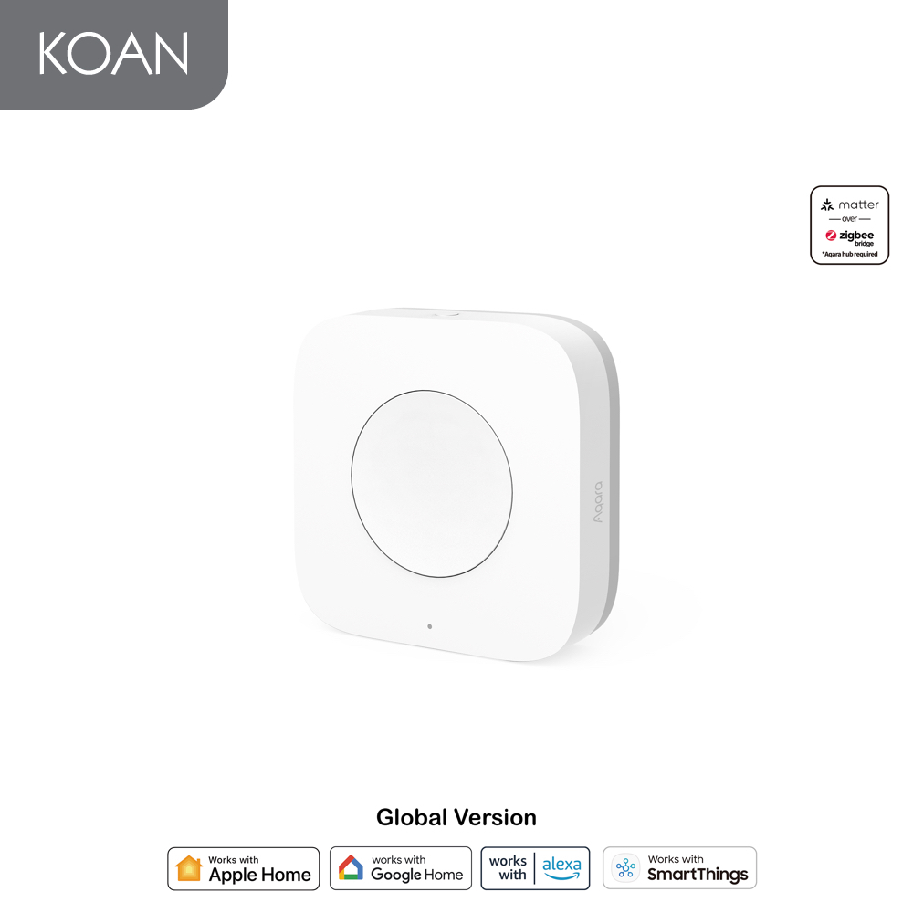 Aqara Wireless Mini Switch T1 สวิตช์ระยะไร้สาย