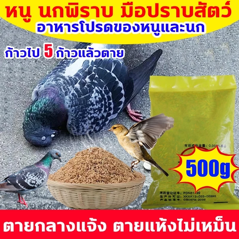 🕊️เห็นผลชัวร์100%🐦 แลนเนท ยาเบื่อนก ยาฆ่านกพิราบ 500กรัม ยากำจัดนกพิราบ ทำลายอวัยวะภายในตายใน 1วัน แห้งเร็วและไม่มีกลิ่น