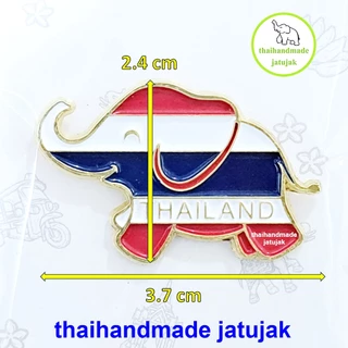 เข็มกลัดช้างยิ้ม ลายธงชาติ Thailand พร้อมแพคเกจ งานสวย ของฝาก ของที่ระลึก ของขายชาวต่างชาติ พร้อมส่งค่ะ