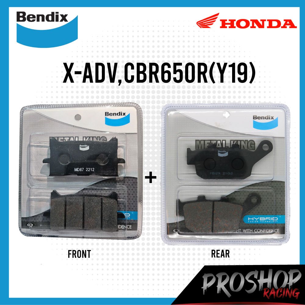 ผ้าเบรค Bendix  สำหรับ X-ADV , CB650R , CBR650R มอเตอร์ไซต์