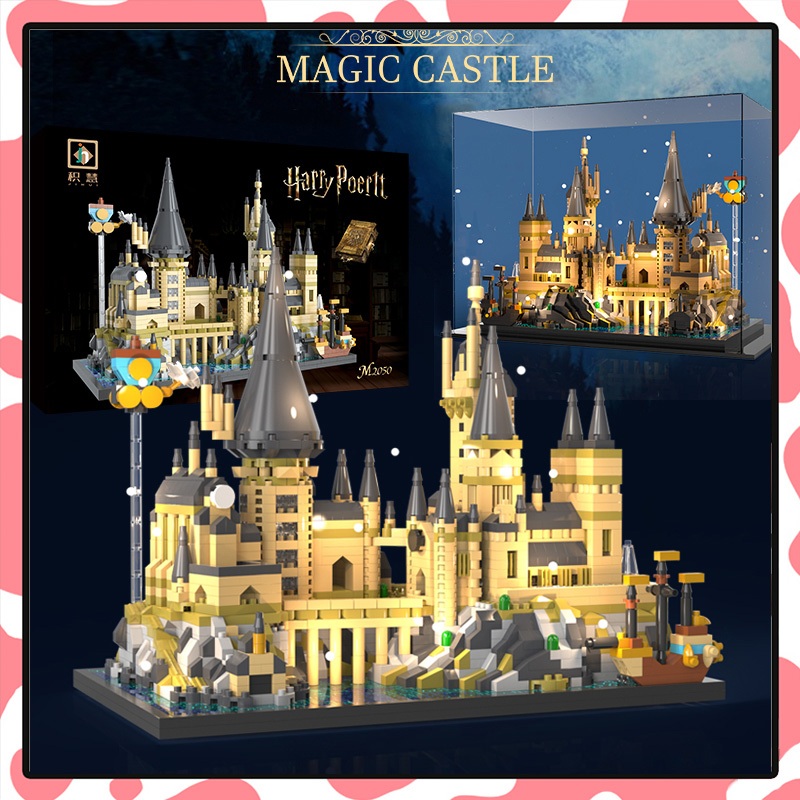 2000ชิ้น บล็อกตัวต่อ ปราสาท ฮอกวอตส์ ชุดตัวต่อ ของเล่นฮร์รี่พอตเตอร์ ของเล่นเด็กโต