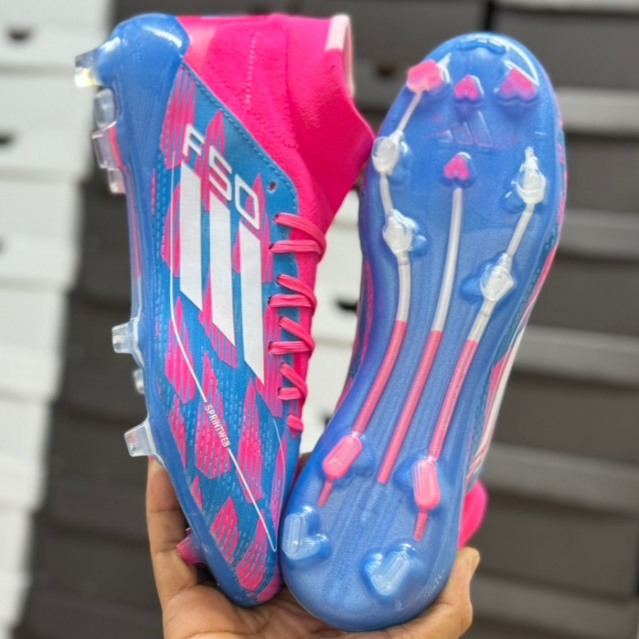 รองเท้า ฟุตบอล สตั๊ด Adidas F50 สายสปีด หุ้มข้อ ถ่ายจากสินค้าจริง มีปลายทาง ใส่ไม่ได้เปลี่ยนได้ แถม 