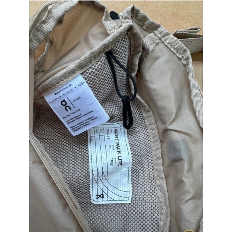 🔥พร้อมส่งค่าา🔥On Cloud Waist Pack 2L Liteป้ายห้อย