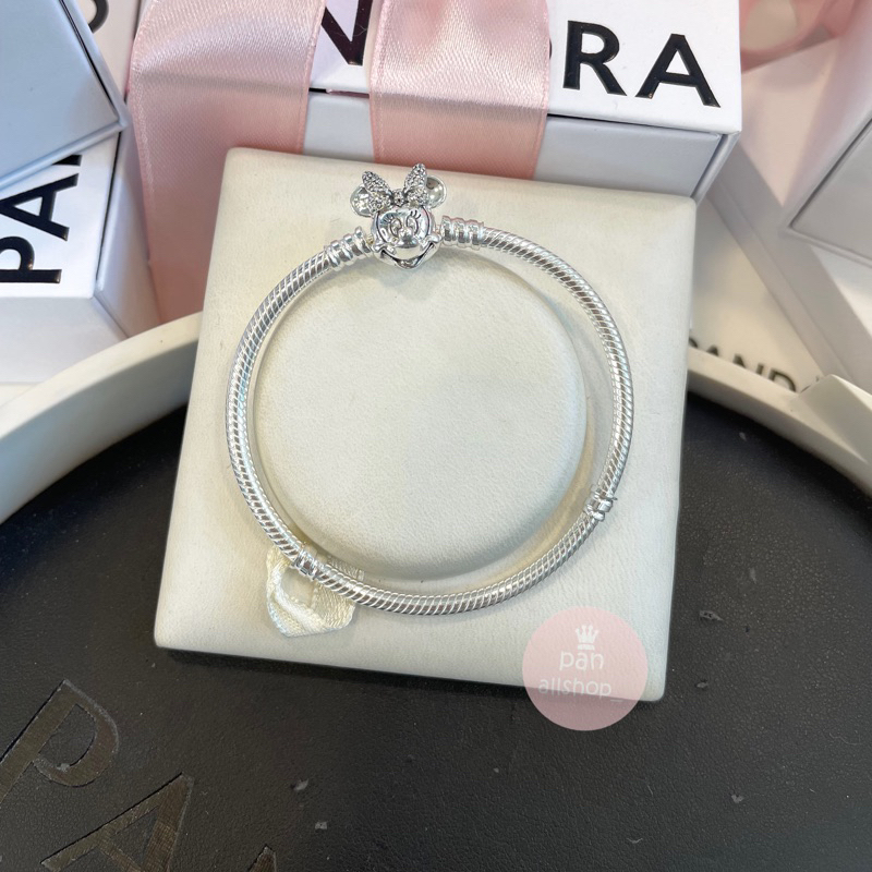 (ของแท้100%) Pandora Disney bracelet Minnie ข้อมือมินนี่