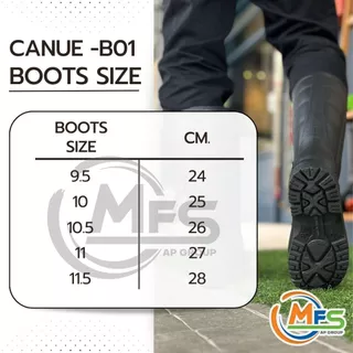 รองเท้าบูทกันน้ำ CANUE แคนนู รุ่น B01 สูง 12 นิ้ว มีแผ่นรองเท้าด้านใน ใส่สบายเท้า คุณภาพดี