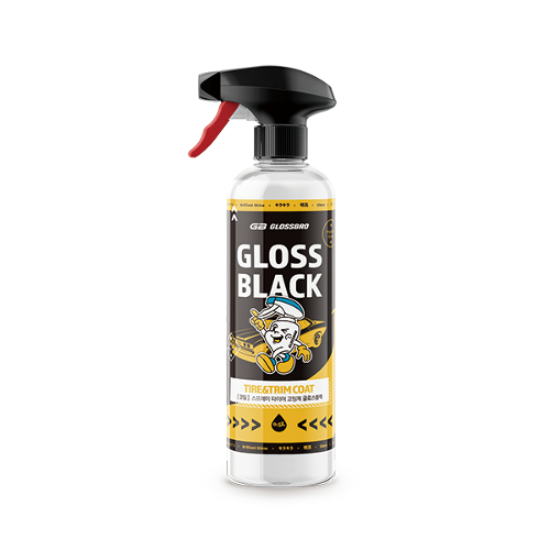 GLOSSBRO Gloss Black, สเปรย์เคลือบยางและพลาสติกไวนิล 500ml