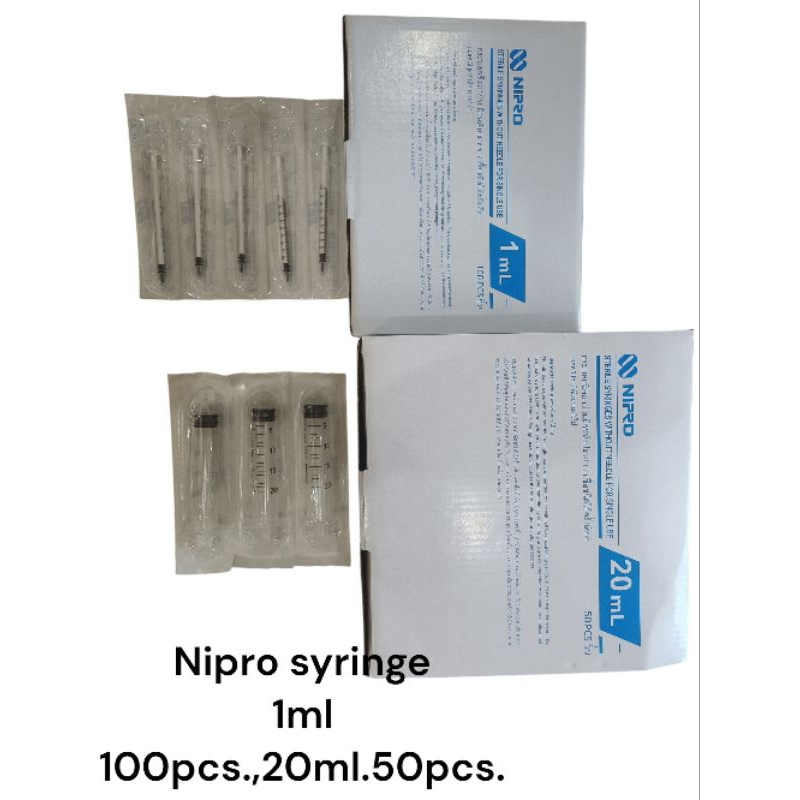 Nipro syringe sterile without needle for single use (luer slip).