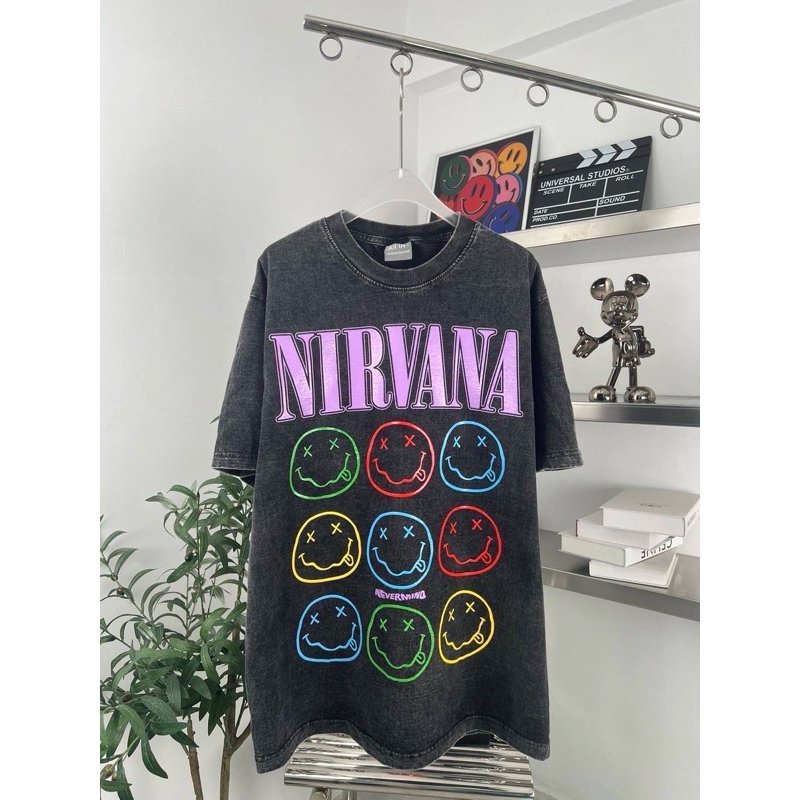 เสื้อยืดโอเวอร์ไซส์ งานผ้าฟอกวินเทจ No.120