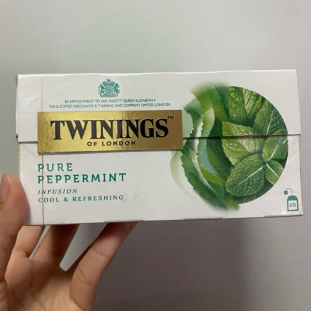 [Twinings] ทไวนิงส์ ชาเป็ปเปอร์มิ้นต์ Pure Pepermint 25 ซองx1 กล่อง