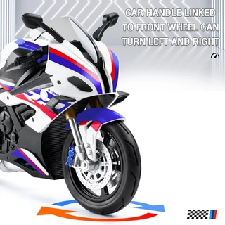 1:10 S1000 RR รถจักรยานยนต์โลหะของเล่นรถรุ่นรถ Diecast สําหรับเด็กเด็กจําลองเสียง Light Effect ของขวัญงานอดิเรกคอลเ