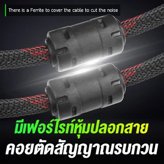 YOUDA สาย HDMI to HDMI รับประกัน 1ปี มีขนาด 1.5M/3M/5M/10M ให้เลือก สายถักอย่างดี YD-HDRB สายต่อจอ HDMI Support 1080P
