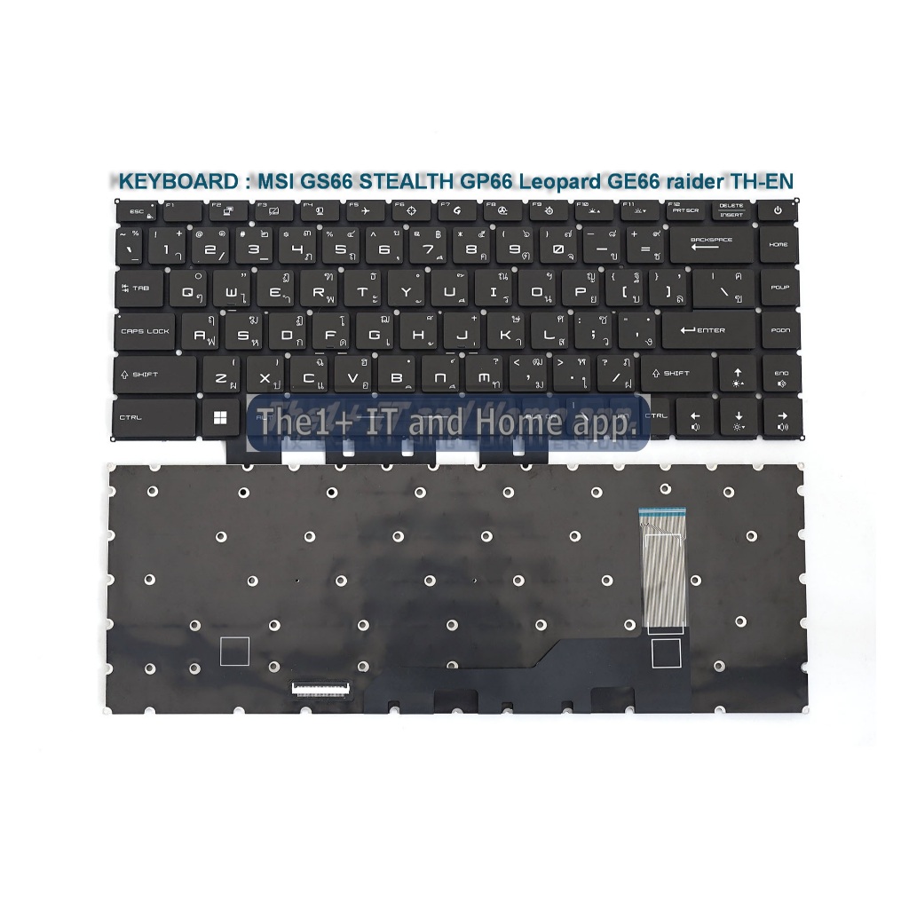 คีย์บอร์ดโน๊ตบุ๊ค KEYBOARD MSI GS66 STEALTH GP66 Leopard GE66 raider TH-EN