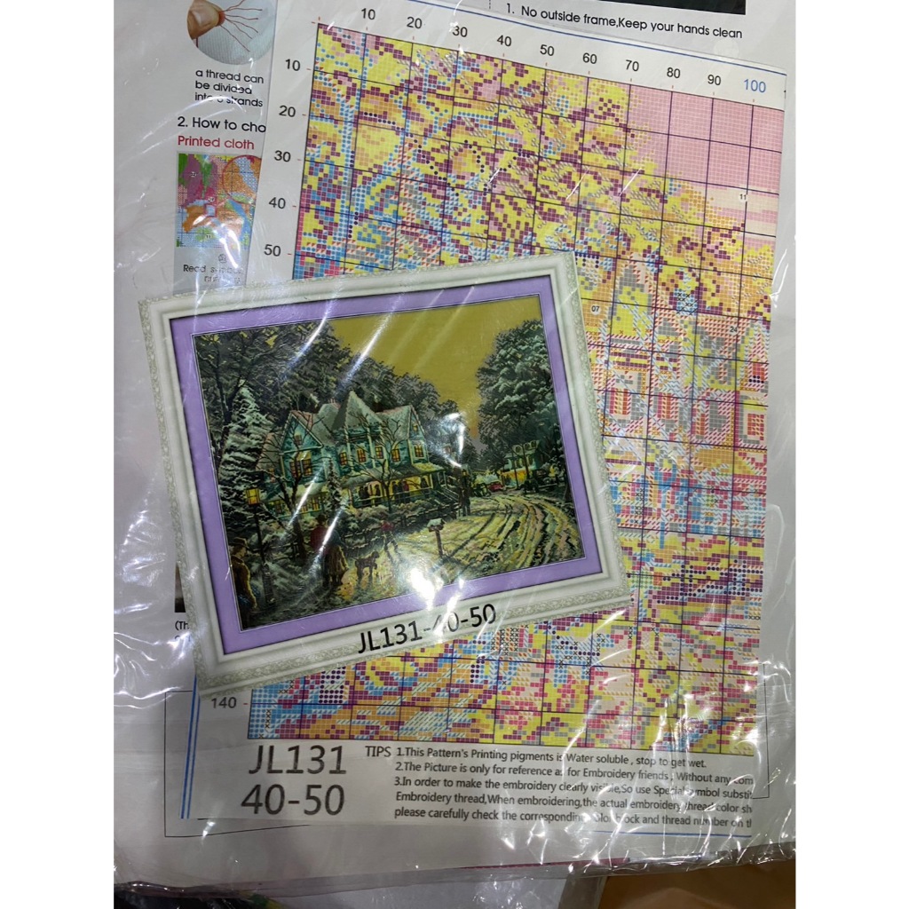 ชุดปักครอสติสพิมพ์ลาย 11ct คละแบบ