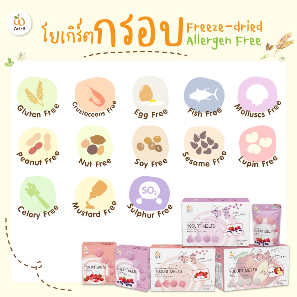 Wel-B Freeze-Dried Cheese Strawberry 20g (ชีสกรอบ รสสตรอว์เบอรี่ 20 กรัม) 1ซอง - รูปที่ 5
