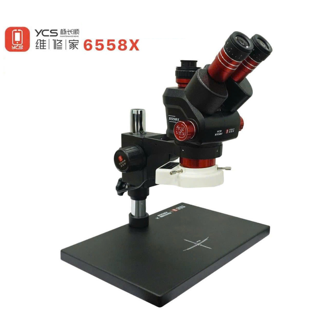YCS 6558X กล้องจุลทรรศน์ 3 ตา พร้อมซูมขนาน 6.5X ถึง 58X (ไม่รวมกล้องตาที่ 3)Resolution YCS 6558X 6.5
