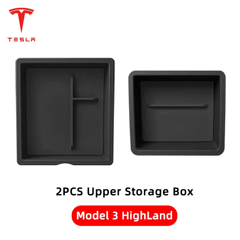 🚚จัดส่งจากไทย🚚 กล่องเก็บของคอนโซลกลาง Tesla Model 3 Highland/New Y Juniper/Model YL ถาดจัดระเบียบในรถ วางของใช้ง่าย